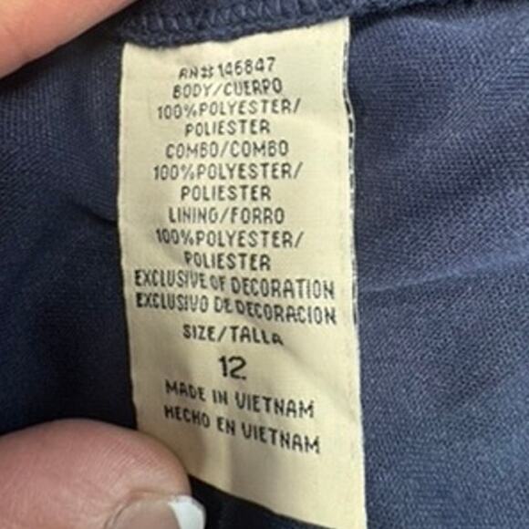 NWT! "MAYA BROOKE" Navy Sequin Sheer Overlay Layered Formal Dress SZ 12 Wedding - Picture 9 of 15